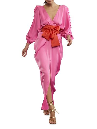 open lace back dress Cynthia Rowley Izra Dress (US, Alpha, X-Small, Regular, Regular, PNKWT) Pink  at Amazon Women's Clothing store