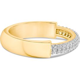 CZ by Kenneth Jay Lane CZ by Kenneth Jay Lane Pav9 Chunky Link Ring