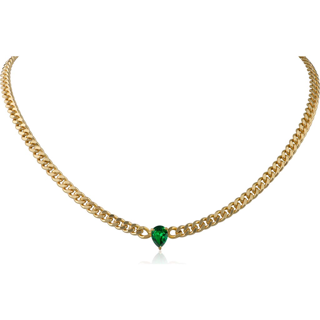 CZ by Kenneth Jay Lane CZ by Kenneth Jay Lane Pear Cubic Zirconia Chain Necklace
