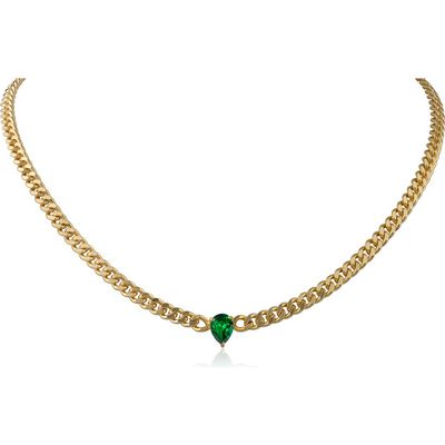 CZ by Kenneth Jay Lane CZ by Kenneth Jay Lane Pear Cubic Zirconia Chain Necklace