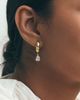 CZ By Kenneth Jay Lane Pear-Cut Hoop Earrings - 4