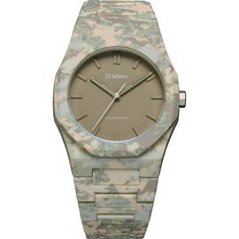 D1 Milano D1 Milano Camo Polycarbon Bracelet Watch, 40.5mm