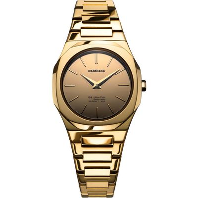 D1 Milano D1 Milano Gold Gleam Ultra Thin Bracelet Watch, 30mm 