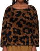 Daily Brat Daily Brat Kids Brown Leopard Sweatshirt - 1