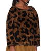 Daily Brat Daily Brat Kids Brown Leopard Sweatshirt - 2
