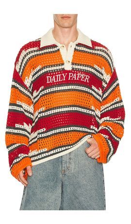Daily Paper Daily Paper Kente Stripe Knit Polo