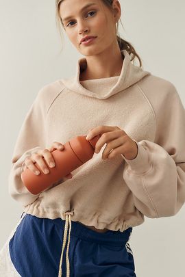 Daily Practice 100% Cotton Funnel-Neck Top