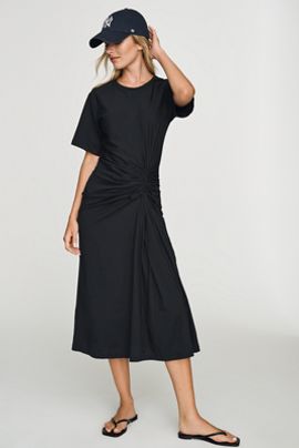 Daily Practice 100% Cotton Ruched T-Shirt Dress