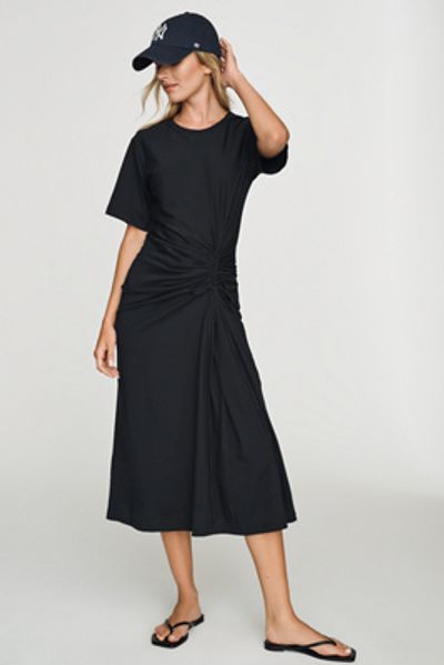 Daily Practice 100% Cotton Ruched T-Shirt Dress