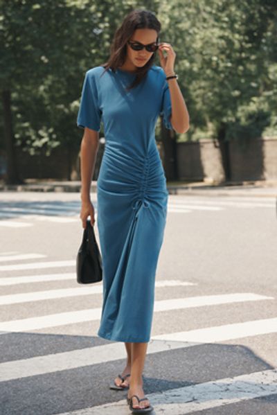 long wrap dresses The Solenne Linen Wrap Maxi Dress