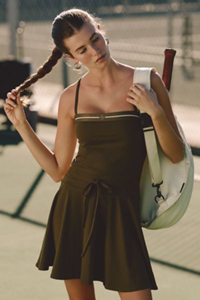 Daily Practice by Anthropologie Daily Practice Drawstring Mini Dress in Waypoint