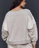 Daily Practice Crew-Neck Lace Panel Sweatshirt - 8