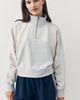 Daily Practice Mixed Media Quarter-Zip Jacket Top - 1
