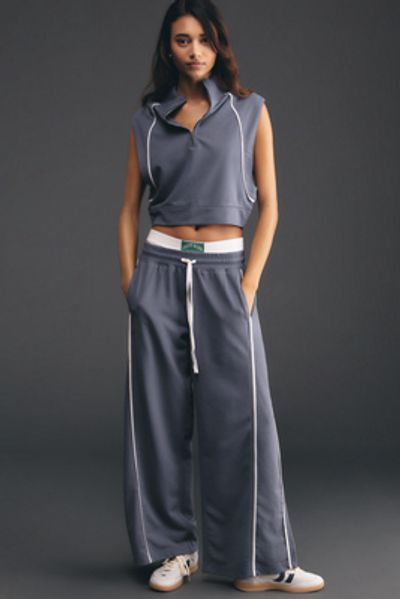 Daily Practice Piped Wide-Leg Pants