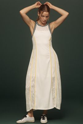 Daily Practice Sleeveless Seamed Midi Dress