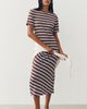 Daily Practice Striped T-Shirt Midi Dress - 1