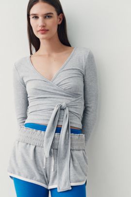 Daily Practice Surplice Wrap-Front Top