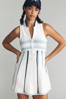 Daily Practice V-Neck Sweater Mini Dress