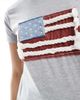 Daisy Street Daisy Street applique flag t-shirt in heather gray - 4