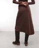 Daisy Street Daisy Street asymmetric midi skirt in brown set - 4