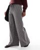 Daisy Street Daisy Street baggy fit pull on pants in dark plaid-Multi - 1