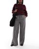 Daisy Street Daisy Street baggy fit pull on pants in dark plaid-Multi - 2