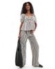 Daisy Street Daisy Street boho milkmaid style top in black gingham - part of a set - 3