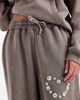Daisy Street Daisy Street button heart wide leg sweatpants in gray - part of a set - 4