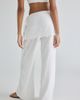 Daisy Street Daisy Street Cloud Eyelet Lace Wrap Skirt Pants in White, Women's at Urban Outfitters - 4