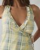 Daisy Street Daisy Street Daffodil Check Ruffle Wrap Halter Top in Yellow, Women's at Urban Outfitters - 2