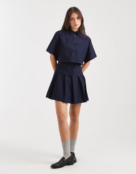 Daisy Street Daisy Street double layered mini dress in navy