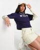 Daisy Street Daisy Street douple layer long sleeve skate t-shirt with puff 1992 graphic-Blue - 2