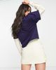 Daisy Street Daisy Street douple layer long sleeve skate t-shirt with puff 1992 graphic-Blue - 4