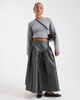 Daisy Street Daisy Street drop waist taffeta skirt in gunmetal gray - 1