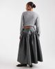 Daisy Street Daisy Street drop waist taffeta skirt in gunmetal gray - 4