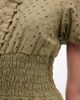 Daisy Street Daisy Street eyelet button down midaxi dress in olive green - 3