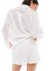 Daisy Street Daisy Street eyelet pull on elastic waist shorts in white - part of a set - 4