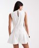 Daisy Street Daisy Street high neck poplin romper in white - 4