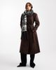 Daisy Street Daisy Street intarsia scarf with tassels in warm charcoal-Gray - 2