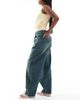 Daisy Street Daisy Street low rise barrel jeans in blue - 3