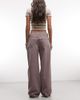 Daisy Street Daisy Street low rise boyfriend fit jeans in mauve-Purple - 2