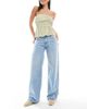 Daisy Street Daisy Street low rise boyfriend jeans in light blue wash - 1