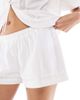 Daisy Street Daisy Street low rise mini boxer style shorts in white - part of a set - 2