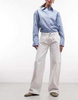 Daisy Street Daisy Street low rise roomy jeans in bright white