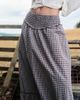 Daisy Street Daisy Street low rise shirred midi skirt with ruffle hem in multi check - 4