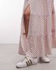 Daisy Street Daisy Street low rise tiered maxi skirt in pink polka dot-Multi - 2