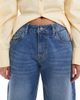 Daisy Street Daisy Street luna mid rise relaxed straight leg jeans in blue - 4
