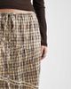 Daisy Street Daisy Street mid rise asymmetric tiered skirt with side split in light plaid-Blue - 2