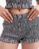 Daisy Street Daisy Street mini shorts in black gingham - part of a set - 2