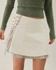 Daisy Street Daisy Street Mochi Layered Lace-Up Mini Skirt in Cream, Women's at Urban Outfitters - 1